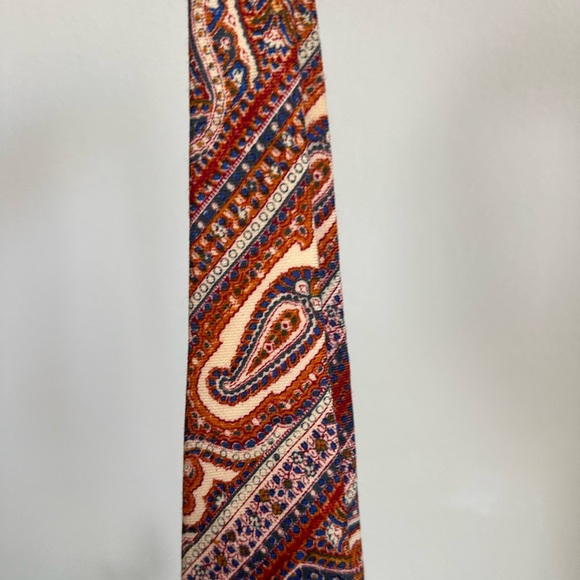 Vintage 1970's Polo Ralph Lauren Wool Paisley Tie - Picture 11 of 11